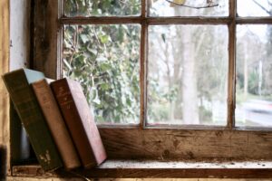 Therapy Books in Window